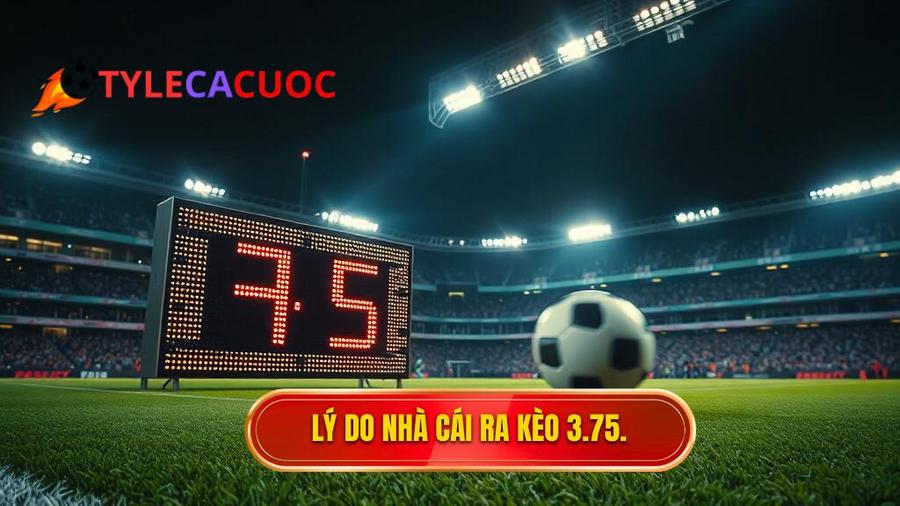 Tại sao nhà cái lại đưa ra kèo tài xỉu 3.75 hiệp 2?