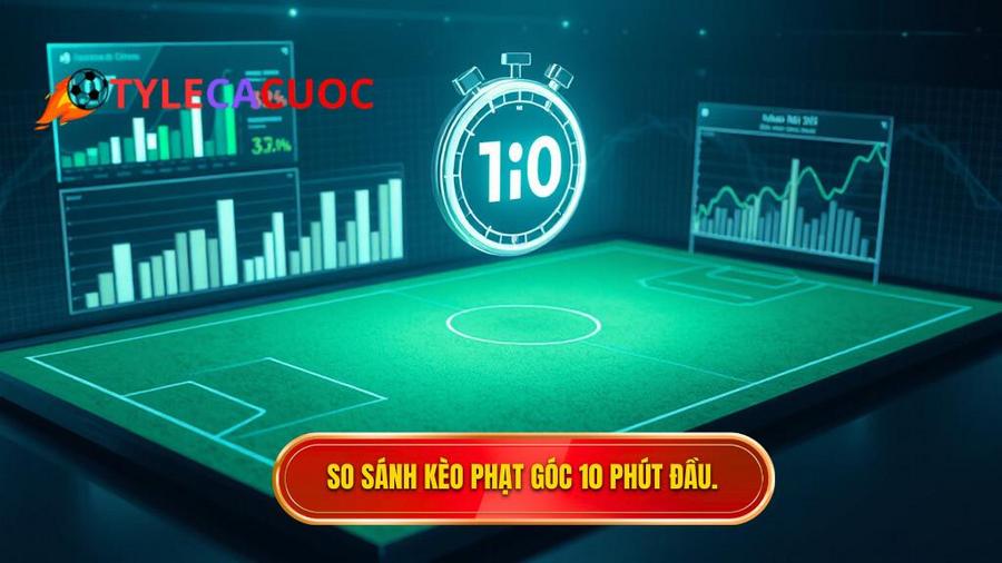 Bảng so sánh đặc điểm các giải đấu phổ biến với kèo phạt góc 10 phút đầu