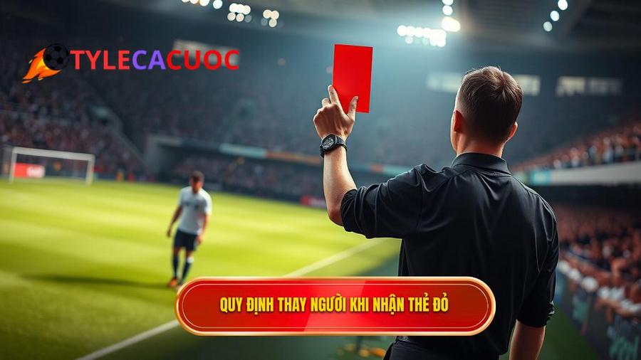 Luật FIFA quy định: Thẻ đỏ có được thay người không?