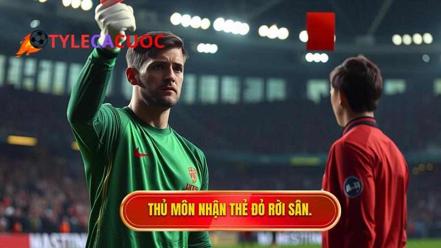 1. Hiểu đúng luật: Khi thủ môn bị truất quyền thi đấu