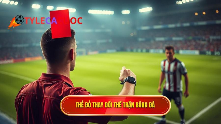 Ảnh hưởng của thẻ đỏ đến thế trận và tỷ lệ kèo